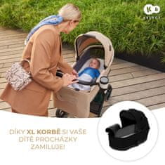 FEEDO KINDERKRAFT SELECT Kočík kombinovaný Yoxi 2v1 Pure Black