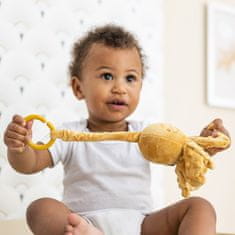 Nattou Chobotnička vibračná na C krúžku ochre 20 cm Lapidou