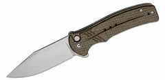 Civilight C20038D-5 Cogent vreckový nôž 8,8 cm, Bead Blasted, zelená, Micarta