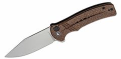 Civilight C20038D-6 Cogent vreckový nôž 8,8 cm, Bead Blasted, hnedá, Micarta