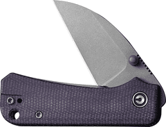 Civilight C19068SC-2 Baby Banter vreckový nôž 5,9 cm, Stonewash, fialová, Micarta