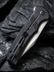 Civilight C20038D-7 Cogent vreckový nôž 8,8 cm, Bead Blasted, čierna, Micarta