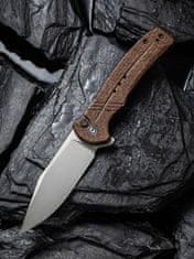 Civilight C20038D-6 Cogent vreckový nôž 8,8 cm, Bead Blasted, hnedá, Micarta