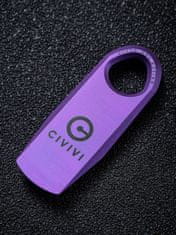 Civilight C21030-2 Ti-Bar Purple/Satin titánové páčidlo 4,3 cm, fialová