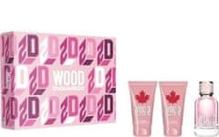 Wood For Her - EDT 50 ml + sprchový gél 50 ml + telové mlieko 50 ml