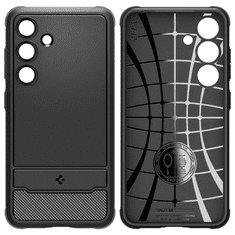 Spigen PUZDRO SPIGEN RUGGED ARMOR PRE SAMSUNG GALAXY S24 - MATNÁ ČIERNA