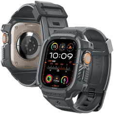 Spigen PUZDRO SPIGEN RUGGED ARMOR PRO PRE APPLE WATCH ULTRA 1/2 (49 MM) - TMAVOSIVÉ