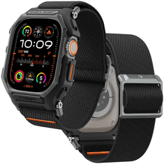 Spigen PUZDRO SPIGEN LITE FIT PRO S REMIENKOM PRE APPLE WATCH ULTRA 1 / 2 (49 MM) - MATNÁ ČIERNA