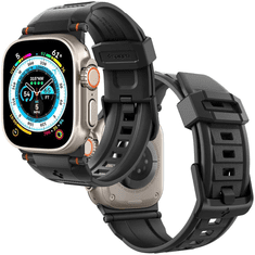 Spigen SPIGEN RUGGED REMIENOK PRE APPLE WATCH 4/5/6/7/8/9/SE/ULTRA 1/2 (42/44/45/49 MM) - MATNÁ ČIERNA