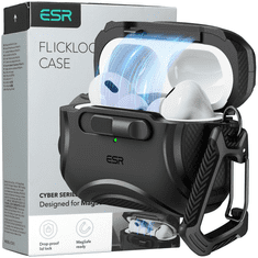 ESR ESR CYBER FLICKLOCK HALOLOCK MAGSAFE APPLE AIRPODS PRO 1/2 ČIERNA