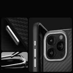 Spigen PUZDRO SPIGEN ENZO ARAMID MAG CASE S MAGSAFE PRE IPHONE 15 PRO - MATNÉ ČIERNE