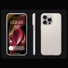 Spigen PUZDRO SPIGEN LIQUID AIR PRE IPHONE 15 PRO - PRÍRODNÝ TITÁN