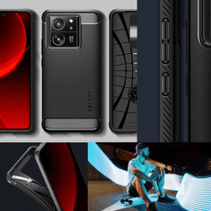 Spigen PUZDRO SPIGEN RUGGED ARMOR PRE XIAOMI 13T / 13T PRO - MATNÁ ČIERNA