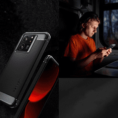 Spigen PUZDRO SPIGEN RUGGED ARMOR PRE XIAOMI 13T / 13T PRO - MATNÁ ČIERNA