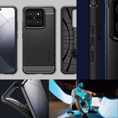 Spigen PUZDRO SPIGEN RUGGED ARMOR PRE XIAOMI 14 - MATNÁ ČIERNA