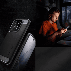 Spigen PUZDRO SPIGEN RUGGED ARMOR PRE XIAOMI 14 - MATNÁ ČIERNA