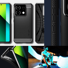 Spigen PUZDRO SPIGEN RUGGED ARMOR PRE XIAOMI REDMI NOTE 13 PRO 5G / POCO X6 5G - MATNÉ ČIERNE