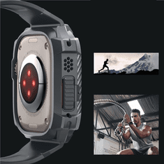 Spigen PUZDRO SPIGEN RUGGED ARMOR PRO PRE APPLE WATCH ULTRA 1/2 (49 MM) - TMAVOSIVÉ