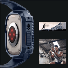 Spigen PUZDRO SPIGEN RUGGED ARMOR PRO PRE APPLE WATCH ULTRA 1/2 (49 MM) - NÁMORNÍCKA MODRÁ