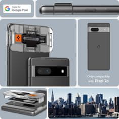 Spigen KRYT NA FOTOAPARÁT SPIGEN OPTIK.TR OCHRANA FOTOAPARÁTU „EZ FIT“ 2 BALENIE GOOGLE PIXEL 7A ČIERNA