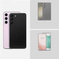 Spigen KRYT NA FOTOAPARÁT SPIGEN OPTIK.TR OCHRANA FOTOAPARÁTU „EZ FIT“ 2 BALENIE GALAXY S23 / S23+ PLUS ČIERNA