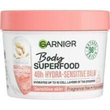 Garnier GARNIER - Body Superfood 48h Hydra-Sensitive Balm Oat Milk + Prebiotics - Hydratační tělový balzám s ovesným mlékem 380ml 