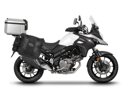 SHAD Kompletná sada sedlových brašní SHAD TERRA TR40 adventure a hliníkového kufra SHAD TERRA 48L vrátane montážnej sady SHAD SUZUKI DL 650 V-Strom