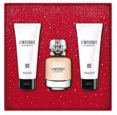 Givenchy L`Interdit - EDP 50 ml + tělové mléko 75 ml + tělový olej 75 ml