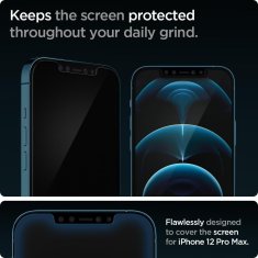 Spigen TVRDENÉ SKLO SPIGEN GLAS.TR "EZ FIT" 2 BALENIE IPHONE 12 PRO MAX