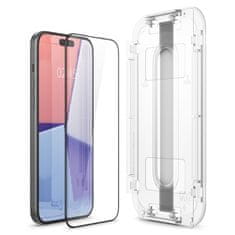 Spigen TVRDENÉ SKLO SPIGEN GLAS.TR "EZ FIT" FC IPHONE 15 ČIERNA