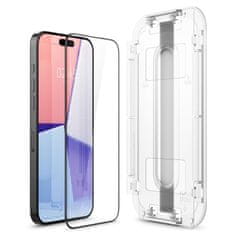 Spigen TVRDENÉ SKLO SPIGEN GLAS.TR "EZ FIT" FC IPHONE 15 PRO ČIERNA