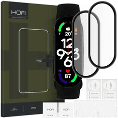 Hofi HYBRID GLASS HOFI HYBRID PRO+ 2 BALENIE XIAOMI MI SMART BAND 7/7 NFC ČIERNA