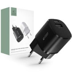 Tech-protect TECH-PROTECT C20W MINI 2-PORTOVÁ SIEŤOVÁ NABÍJAČKA PD20W/QC3.0 ČIERNA