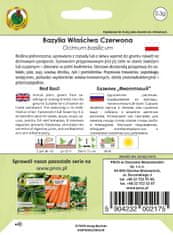 BOBIMARKET bazalka správna červená 0,3g semená bez gmo