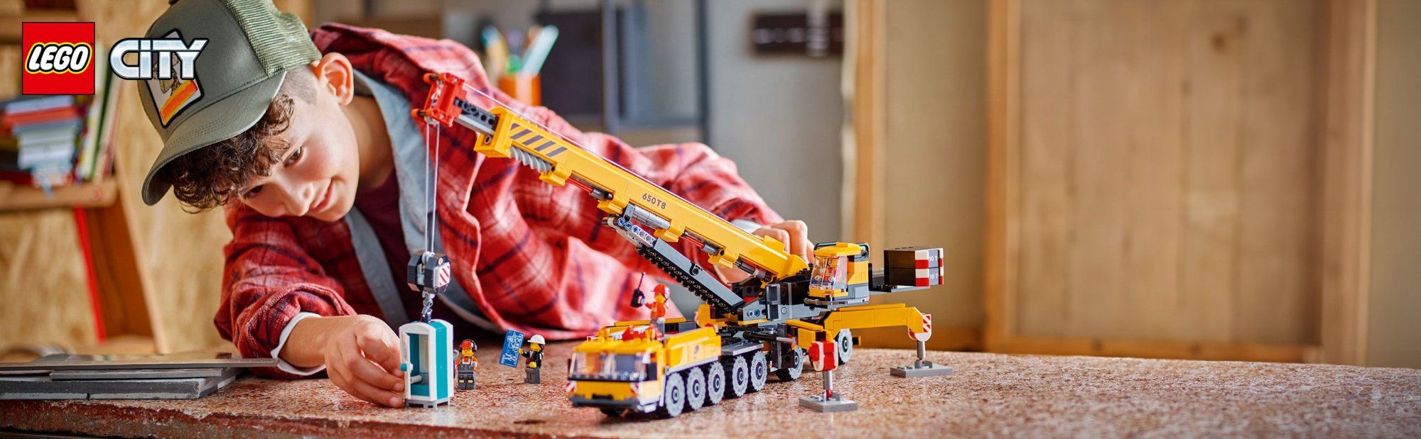 LEGO City 60409 Žltý pojazdný stavebný žeriav