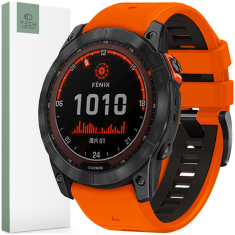 Tech-protect TECH-PROTECT ICONBAND PRO GARMIN FENIX 3 / 5X / 3HR / 5X PLUS / 6X / 6X PRO / 7X ORANŽOVÁ/ČIERNA