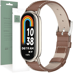 Tech-protect TECH-PROTECT KOŽENKA XIAOMI SMART BAND 8/8 NFC HNEDÁ