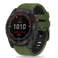 Tech-protect TECH-PROTECT ICONBAND PRO GARMIN FENIX 3 / 5X / 3HR / 5X PLUS / 6X / 6X PRO / 7X ARMY ZELENÁ/ČIERNA