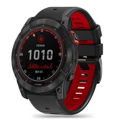 Tech-protect TECH-PROTECT ICONBAND PRO GARMIN FENIX 3 / 5X / 3HR / 5X PLUS / 6X / 6X PRO / 7X ČIERNA/ČERVENÁ