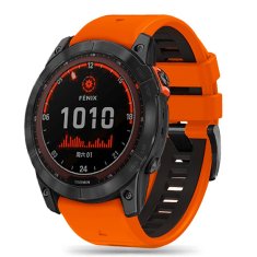 Tech-protect TECH-PROTECT ICONBAND PRO GARMIN FENIX 3 / 5X / 3HR / 5X PLUS / 6X / 6X PRO / 7X ORANŽOVÁ/ČIERNA