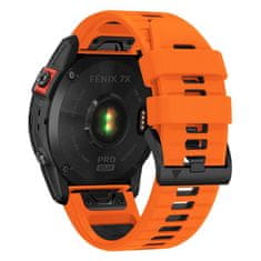 Tech-protect TECH-PROTECT ICONBAND PRO GARMIN FENIX 3 / 5X / 3HR / 5X PLUS / 6X / 6X PRO / 7X ORANŽOVÁ/ČIERNA