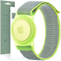 Tech-protect TECH-PROTECT NYLON PRE KIDS APPLE AIRTAG LIME