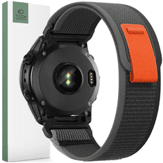 Tech-protect TECH-PROTECT NYLON GARMIN FENIX 3 / 5X / 3HR / 5X PLUS / 6X / 6X PRO / 7X ČIERNA/ORANŽOVÁ