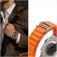 Tech-protect TECH-PROTECT NYLON PRO APPLE HODINKY 4 / 5 / 6 / 7 / 8 / 9 / SE (38 / 40 / 41 MM) ORANŽOVÉ