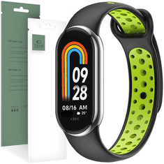 Tech-protect TECH-PROTECT SOFTBAND XIAOMI SMART BAND 8/8 NFC BLACK/LIME