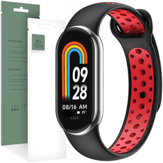 Tech-protect TECH-PROTECT SOFTBAND XIAOMI SMART BAND 8/8 NFC ČIERNA/ČERVENÁ