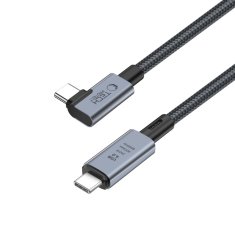 Tech-protect TECH-PROTECT ULTRABOOST MAX "L" USB 4.0 8K 40GBPS KÁBEL TYPU C PD240W 150CM ŠEDÝ