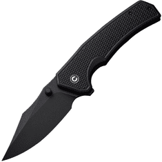 Civilight C23003D-1 Vexillum vreckový nôž 9,7 cm, Black Stonewash, čierna, G10