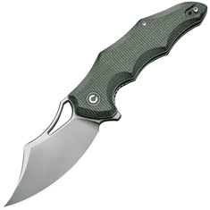 Civilight C23046-2 Chiro vreckový nôž 7,9 cm, Satin, zelená, Micarta