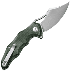 Civilight C23046-2 Chiro vreckový nôž 7,9 cm, Satin, zelená, Micarta